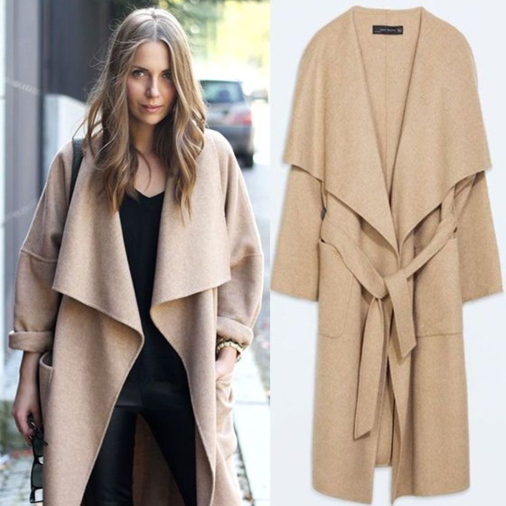 Zara Handmade Camel Coat - Picture 4 of 16